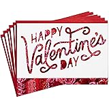 Hallmark Pack of Valentines Day Cards, Roses (6 Valentine's Day Cards with Envelopes)