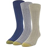 GOLDTOE Men's Nantucket Crew Socks, 3-Pairs