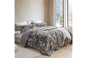 Byourbed Wolf Bunny - Coma Inducer® Oversized King Comforter - Gunpowder Black