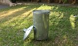Simpa 180L XXL Galvanised Metal Incinerator with Locking Lid 107cm H view 6