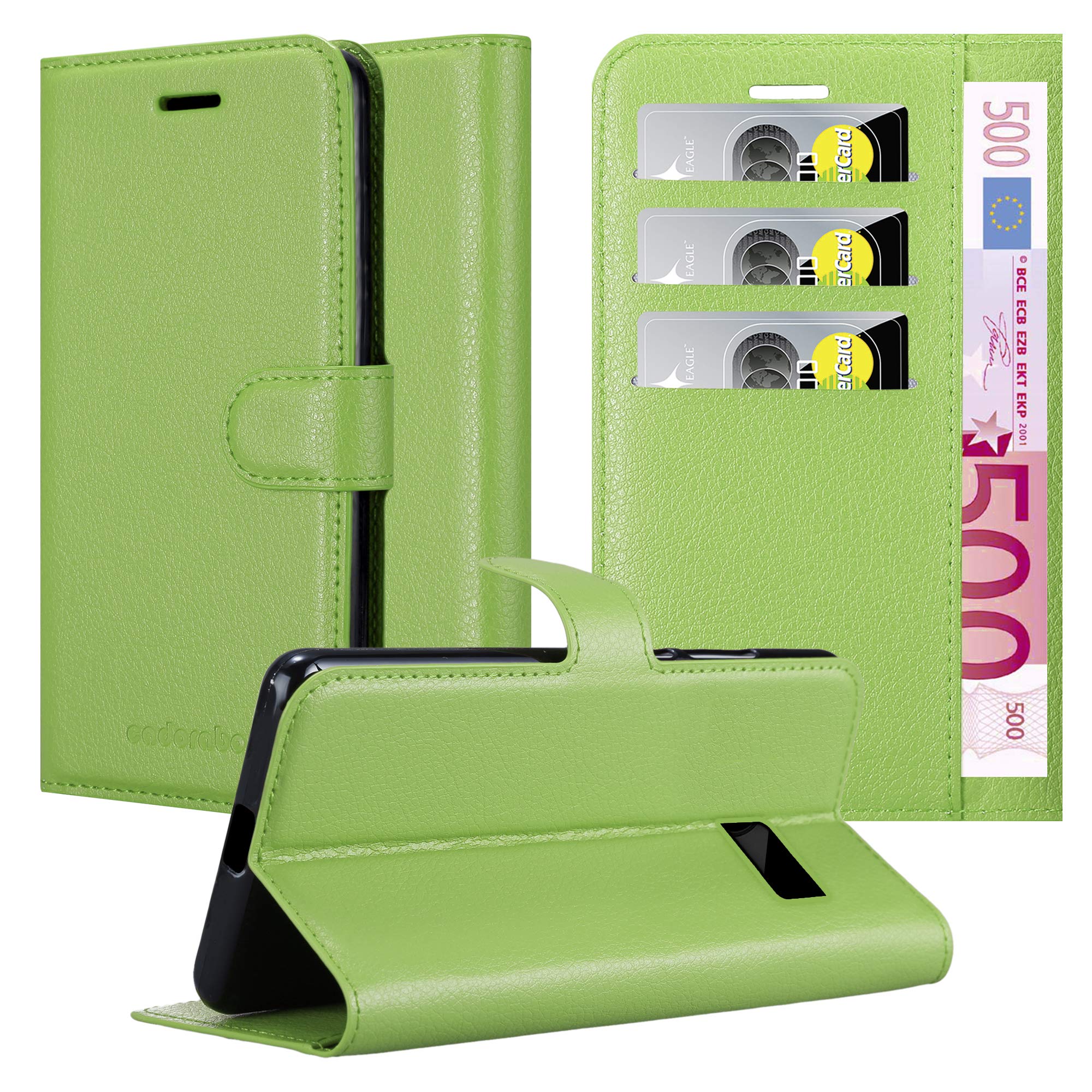 cadorabo Book Case works with HTC ONE M10 in MINT GREEN - with Magnetic Closure, Stand Function and Card Slot - Wallet Etui Cover Pouch PU Leather Flip