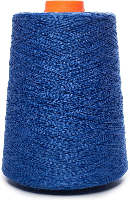 Amazoncom linen yarn cone  100 flax linen  1 lbs  blue color  3