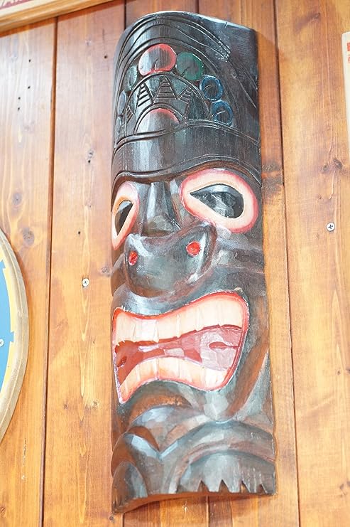 Amazon ハワイアン雑貨 ハワイアン アンティークティキマスク ハワイアン 雑貨 ハワイ 雑貨 ハワイアン インテリア 置物 オブジェ オンライン通販