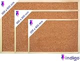 indigo Premium Cork Board 900x600mm Noticeboard with Wooden Frame view 5