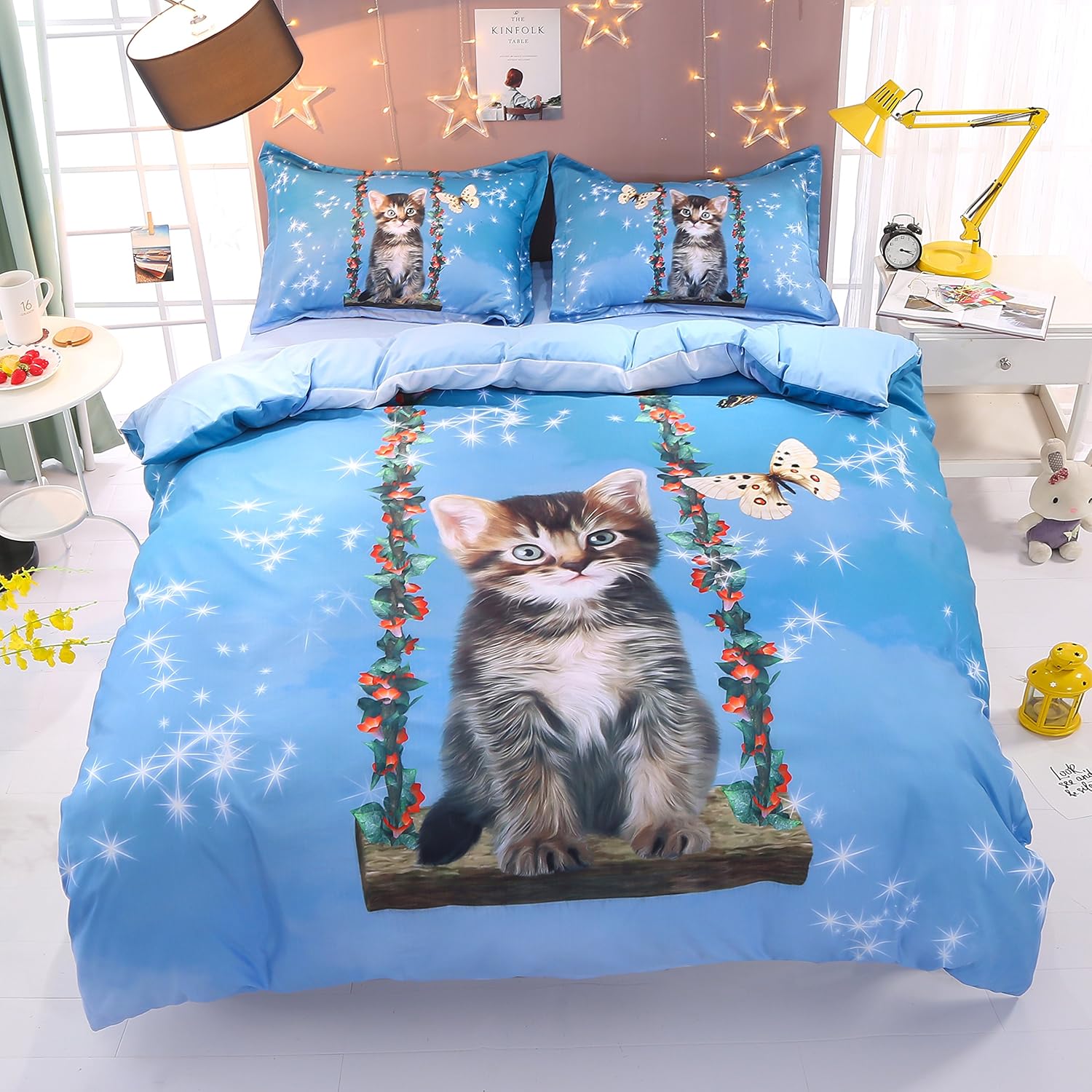 79 89 200 225 Cm 5200202 F Beddinginn Purple Unicorn Bedding Set