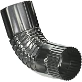 AMERIMAX HOME PRODUCTS RC63P3 3-Inch Galvanized Round Corrugated Elbow