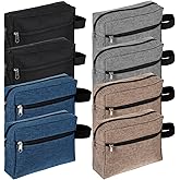 HOFURME 8 PCS Travel Toiletry Bag for Women and Men, Travel Pouch, Large Shaving Bag, Portable Grooming Bags, Foldable Storage Bags with Handle for Cosmetics Toiletries Tools, 4 Colors