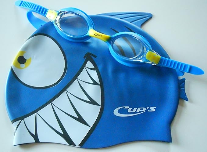 CUPS Kinder Schwimm Set Meteor Character von Head, Schwimmbrille und Badekappe blue, One size, 451022