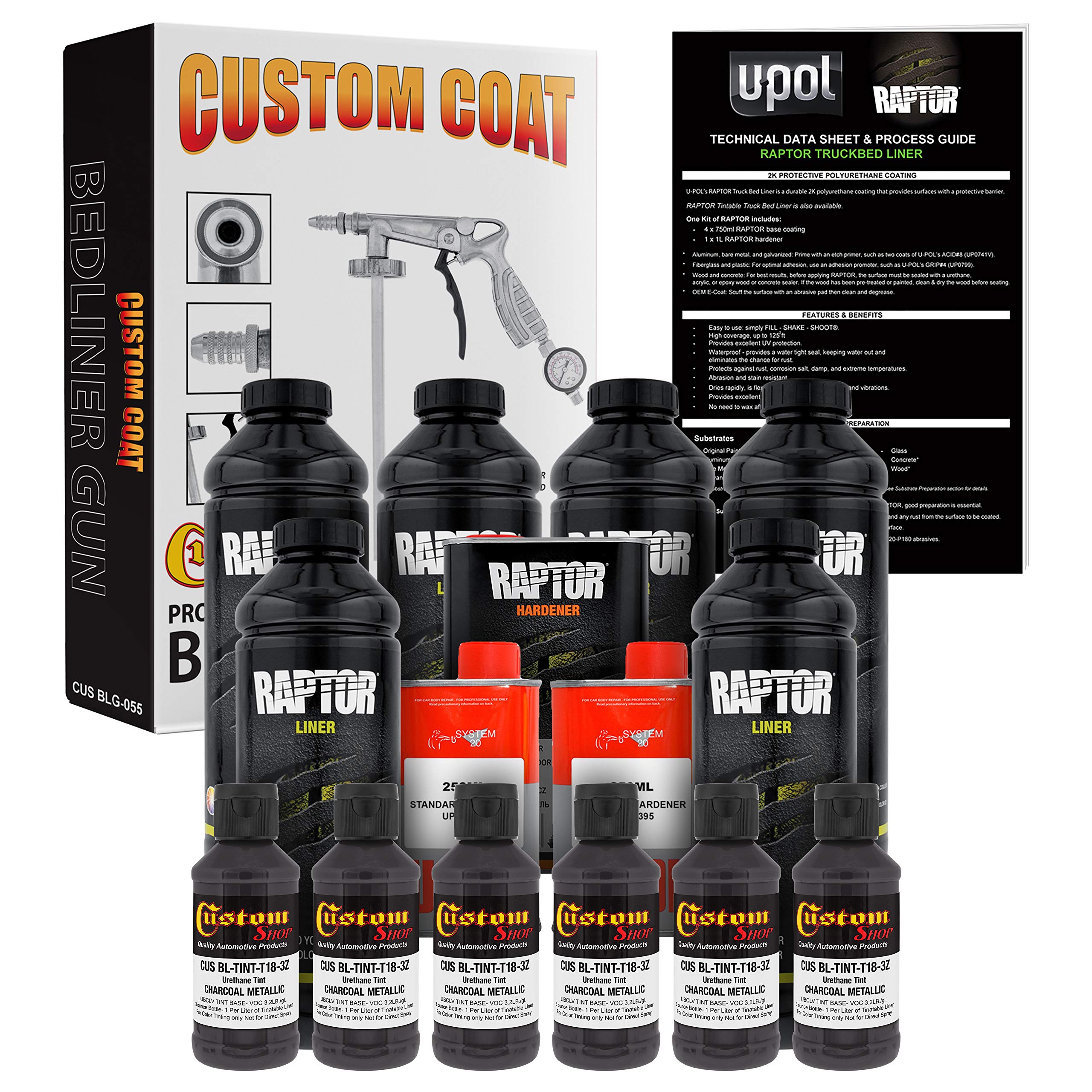 Buy UPol Raptor Charcoal Metallic Urethane SprayOn Truck Bed Liner