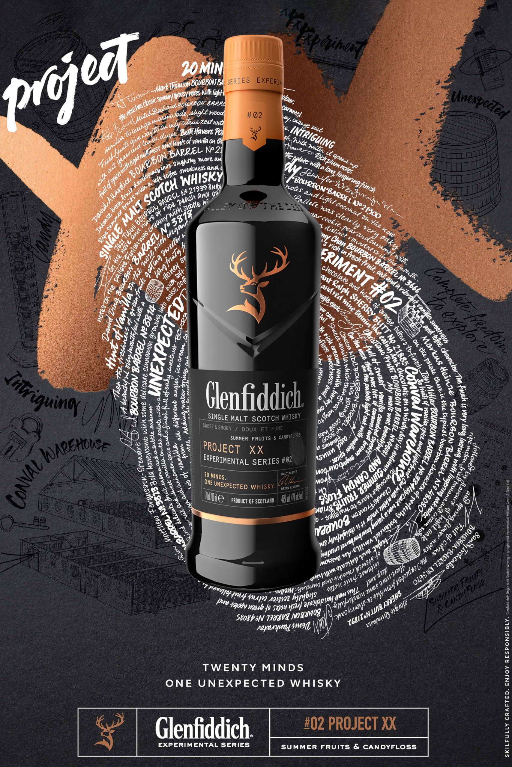 Glenfiddich Single Malt Scotch Whisky Experimental Series Project XX mit Geschenkverpackung, 70cl - limitierte Premium-Auflage 5