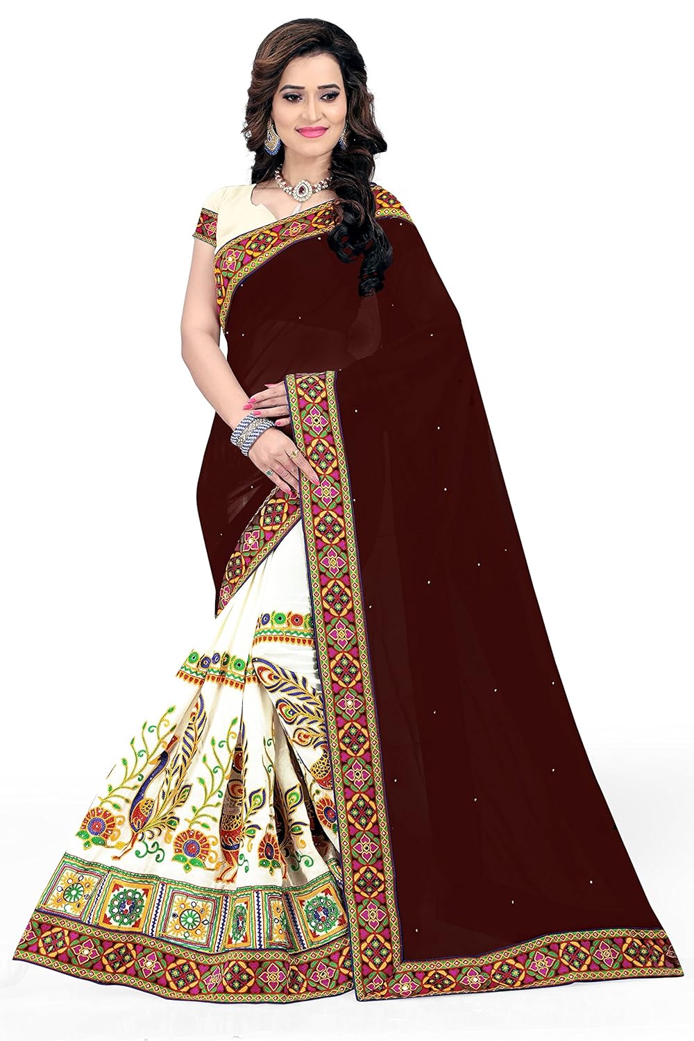 riva enterprise women's georgette saree