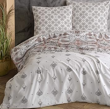 Leonado Vicenti Bettwasche Set 100 Baumwolle Renforce Bezug Kissen Schlafzimmer Set Moderne Farben Wahlbar Farbe Design Beige Paisleymuster Anzahl Der Teile 3 Teilig 200x220 Cm Amazon De Kuche Haushalt