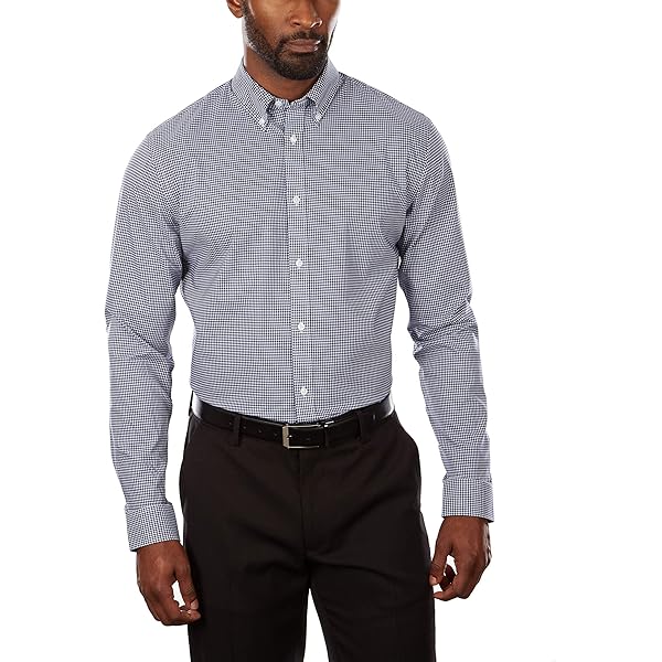 Tommy Hilfiger Men's Non Iron Slim Fit Gingham Buttondown Collar Dress Shirt, English Blue, 16" Neck 32"-33" Sleeve : Amazon.ca: Clothing, Shoes & Accessories Tommy Hilfiger Men's Non Iron Slim Fit Gingham Buttondown Collar Dress Shirt, English Blue, 16" Neck 32"-33" Sleeve : Amazon.ca: Clothing, Shoes & Accessories