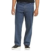Harbor Bay by DXL Big and Tall Rugged Loose-Fit Jeans