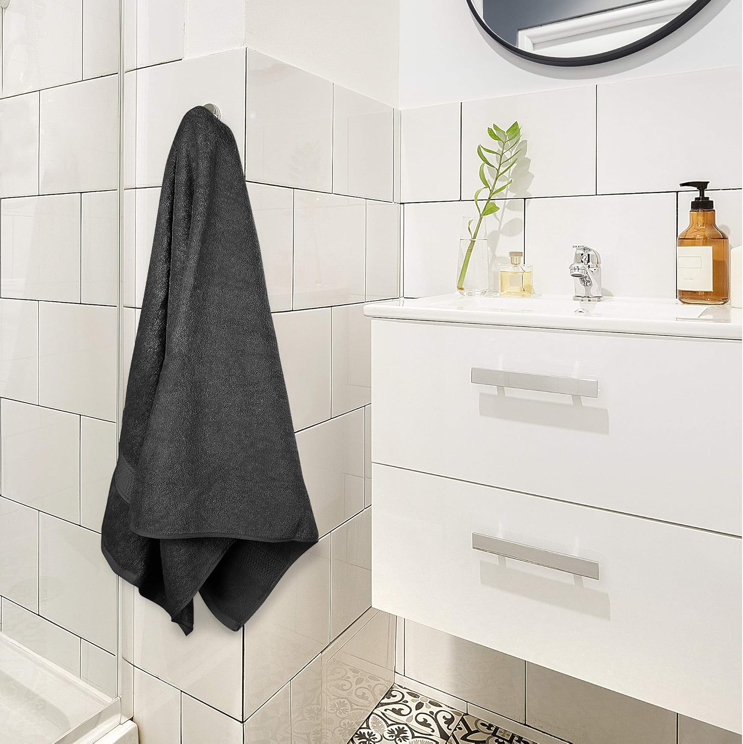 Utopia Towels - Bath Towels Set, Grey - Luxurious 700 GSM 100% Ring Spun Cotton - Quick Dry, Highly Absorbent, Soft Feel Towels, Perfect for Daily Use (4-Pack): Home & Kitchen