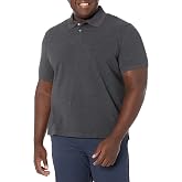 Amazon Essentials Men's Short Sleeve Slim-Fit Cotton Pique Polo Shirt, Breathable Collared