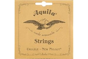 Aquila AQ-21 New Nylgut Baritone Ukulele Strings – Low D Tuning – 1 Set of 4 – Premium Synthetic Gut Strings for Warm Tone & Stable Tuning