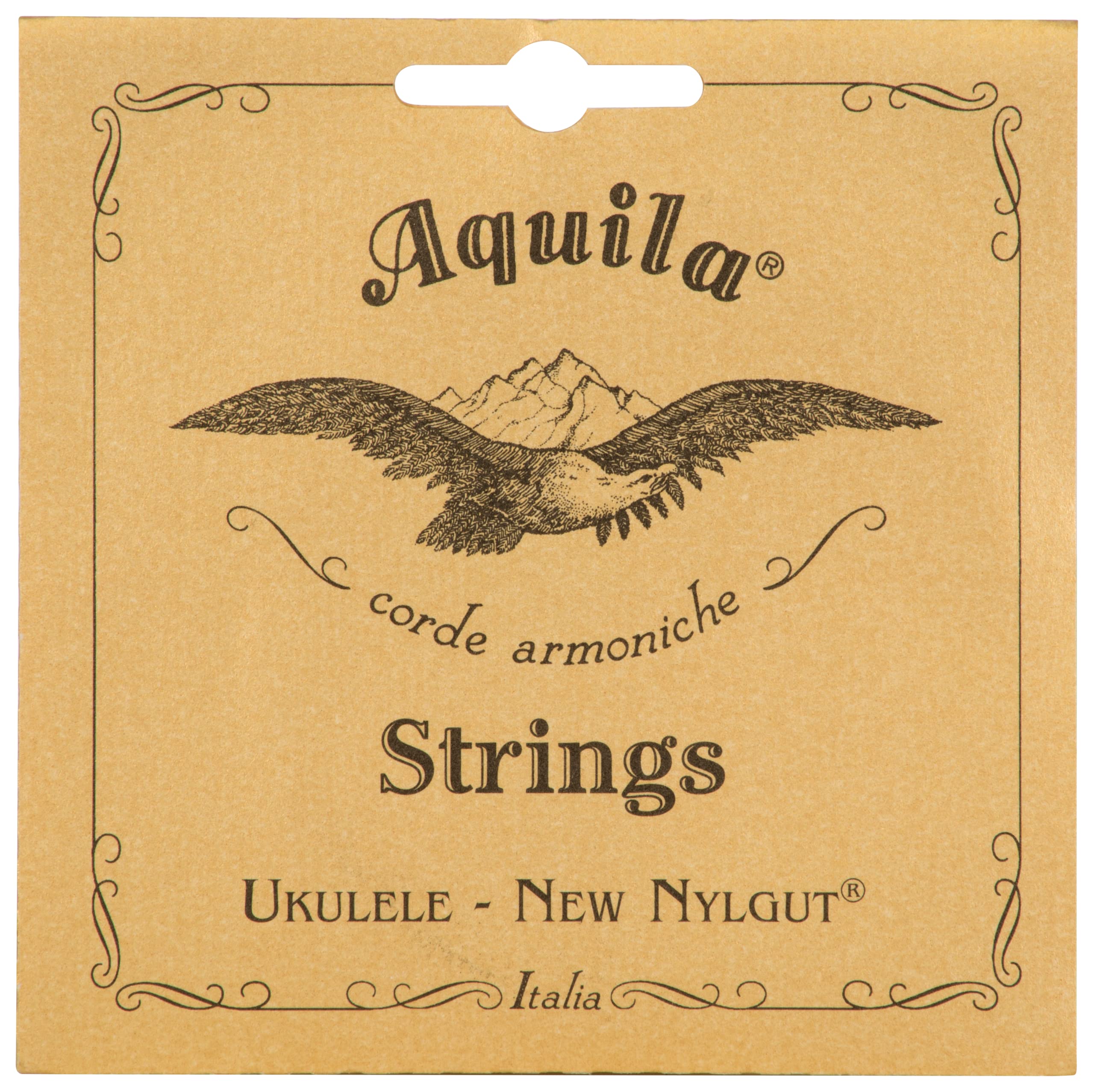 Aquila New Nylgut AQ-4 Soprano Ukulele Strings - High G - Set of 4 Strings, White