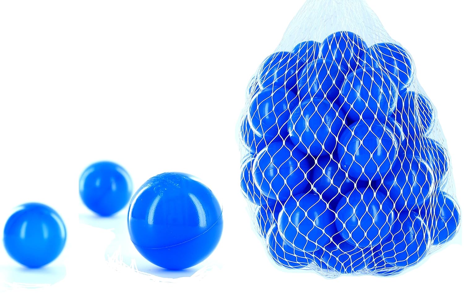 100 pieces blue balls for children, babies and animals, 55mm diameter, Pit s children kids