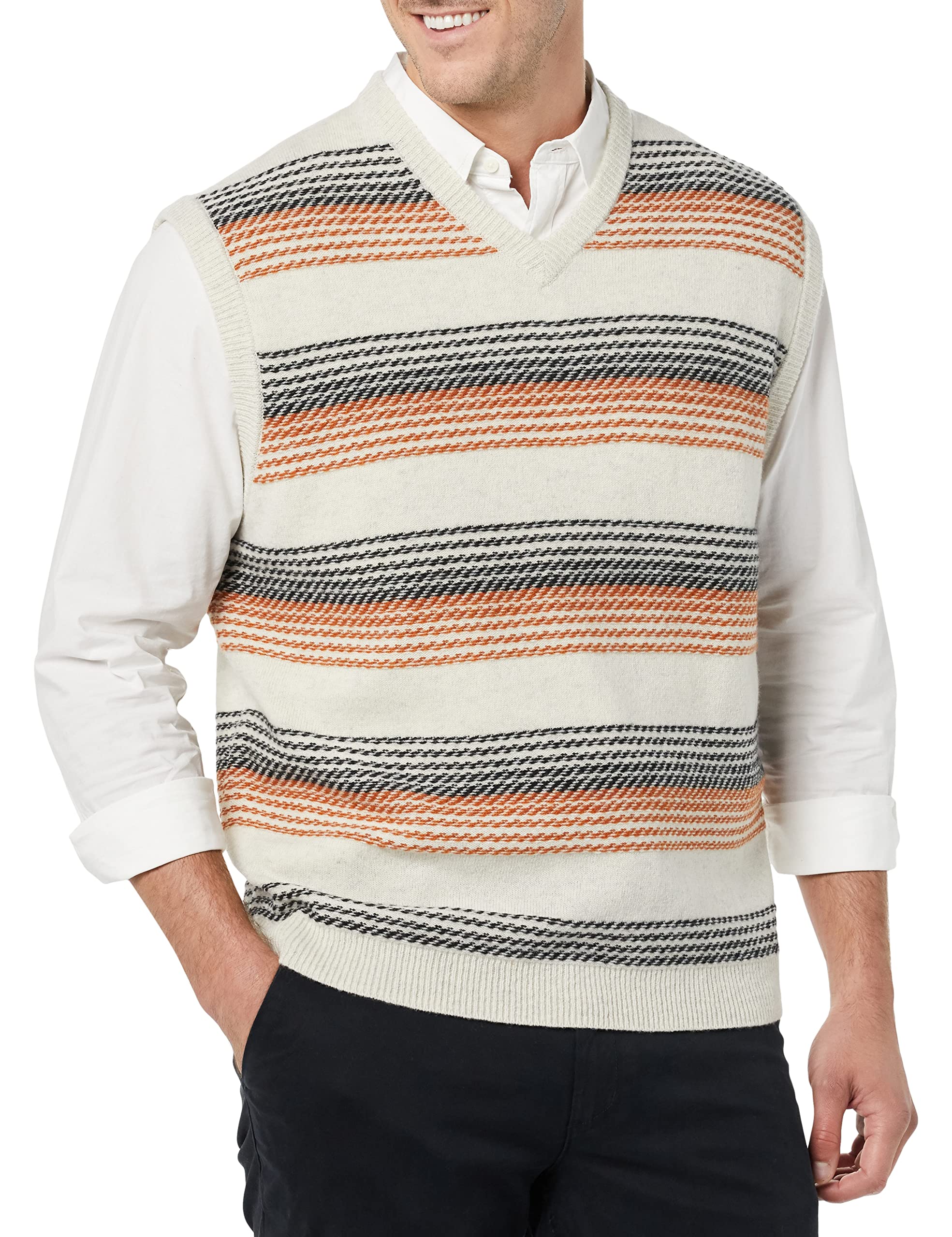 Amazon Essentials Men's Lambs Wool Sweater Vest