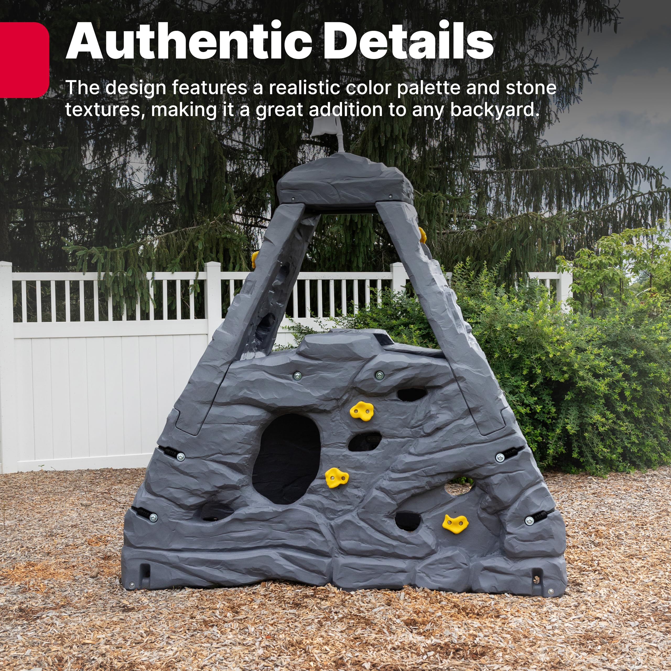 Step2 Skyward Summit for Kids, Climbing Wall Playset for Toddlers, Ages 4 –8 Years Old, Easy to Assemble Kids Outdoor Playground for Backyard