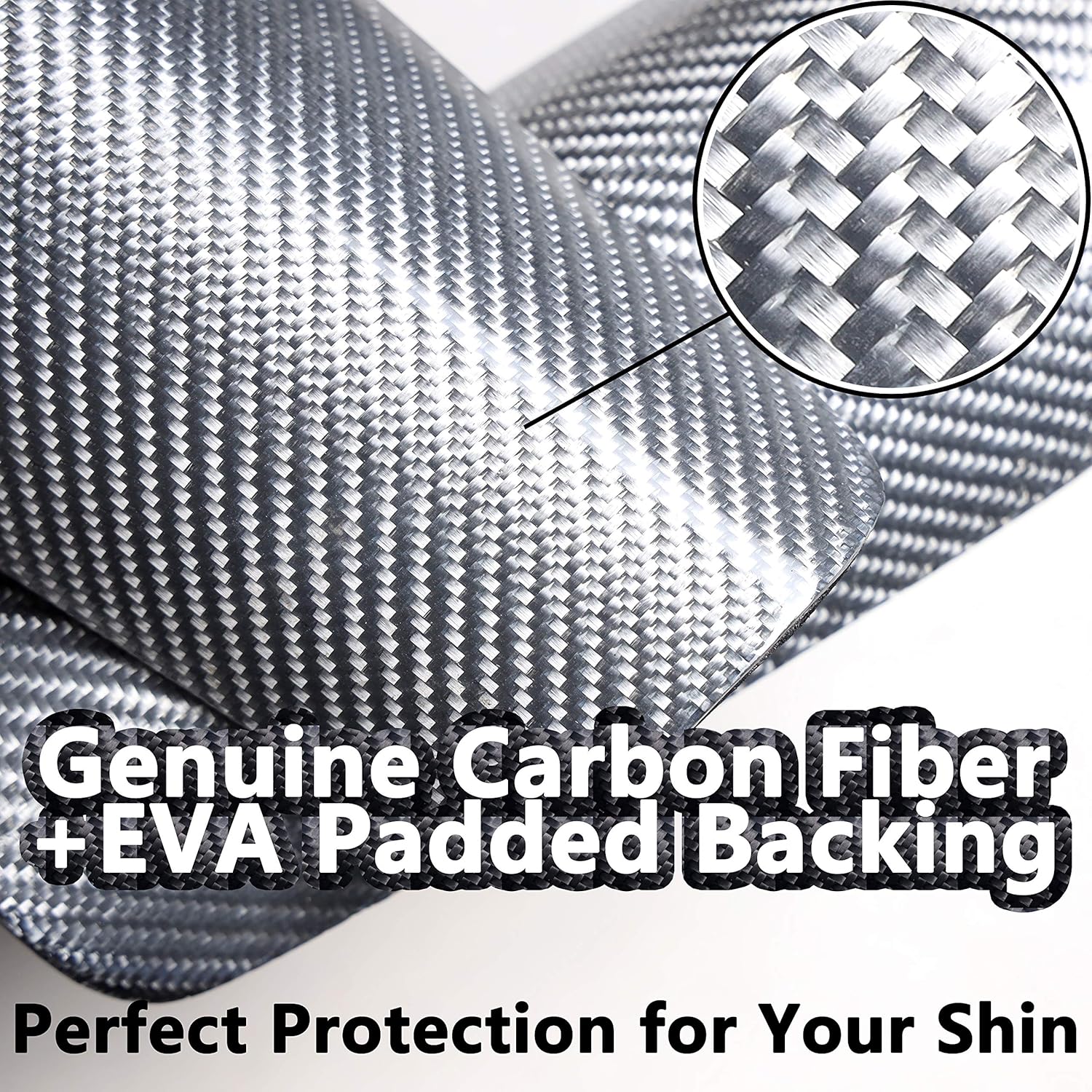 VARWANEO Carbon Fiber Soccer Shin Guards, with Large Cushioned, for Kid, Youth, Adult, Men, Slim, Superlight, Genuine Carbon, Baseball, Football, Kickboxing, Thai, MMA, Protection Shocks Injuries : Sports & Outdoors
