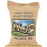 Palouse Brand Certified Glyphosate Residue Free Hard White Wheat Berries | 5 LBS | Non-GMO Project Verified | Kosher