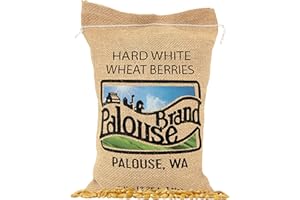 Palouse Brand Certified Glyphosate Residue Free Hard White Wheat Berries | 5 LBS | Family Farmed in Washington State | Non-GMO Project Verified | 100% Non-Irradiated | Kosher