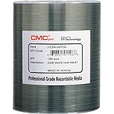 CMC Pro - Powered by TY Technology 48X White Inkjet Hub Printable CDR 80Min/700MB in 100 Pack