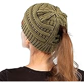 CC Classic Winter Fall Trendy Chunky Stretchy Cable Knit Beanie Hat