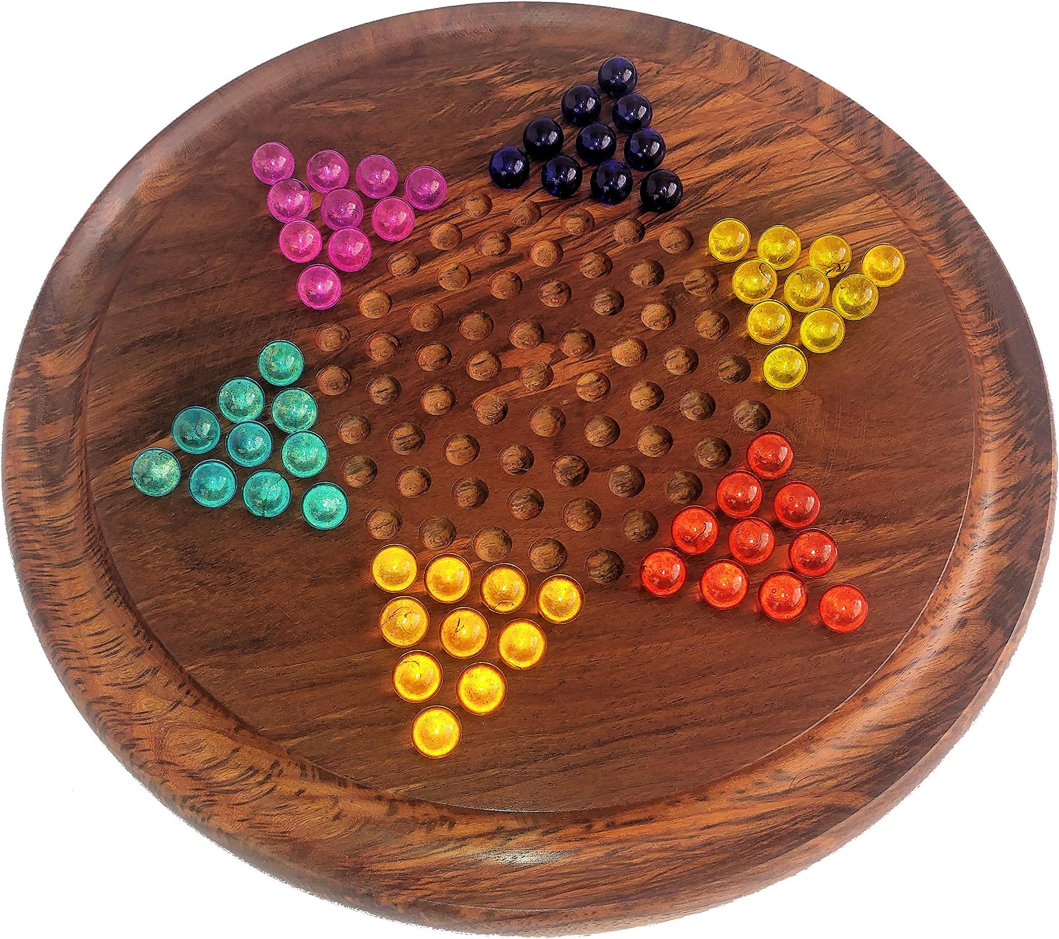 Artisans World Checkers board set with Marbles