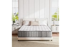 Swbvs Full Mattress, 8 inch Cooling-Gel Memory Foam and Pocket Spring Hybrid Mattress,Medium Firm Feel,Full Size Mattress in a Box, Double Mattress