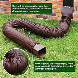 2 Pack Rain Gutter Downspout Extensions, Upgraded