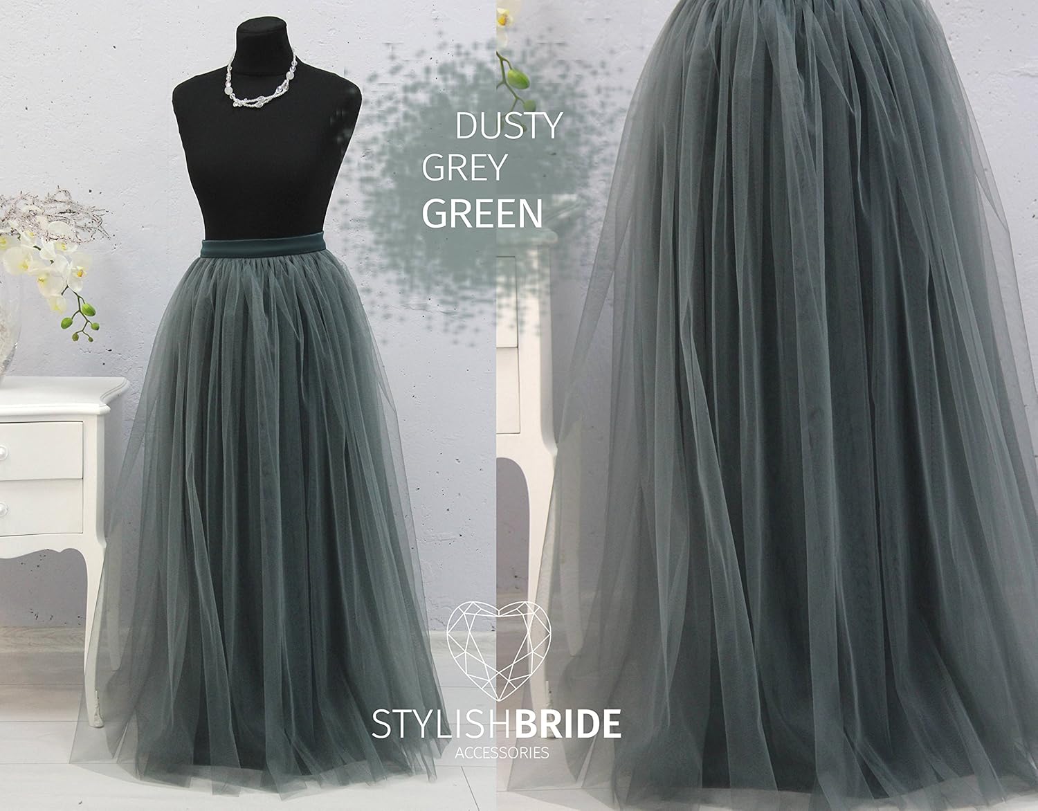 dark green dress