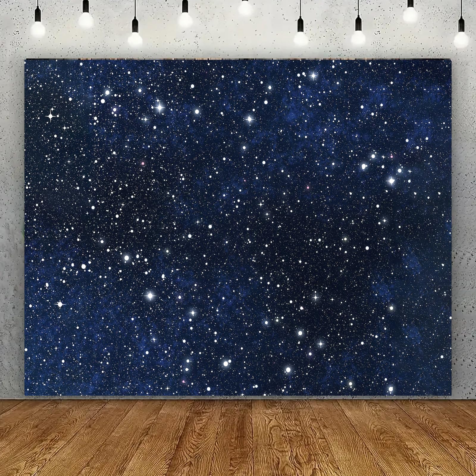 Photo 1 of Starry Night Backdrop Stars Backdrop Night Sky Space Theme Galaxy Photography Background Kids Adults Birthday Party Decorations Newborn Baby Shower Banner Photo Studio Booth 7x5ft Vinyl