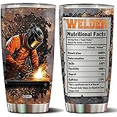 WONWIX Welder Gifts for Men Women Dad Welding Insulated Stainless Steel 20oz Coffee Cup Travel Mug Tumbler with Lid for Welders Husband Wife Christmas Birthday Mothers Fathers Day