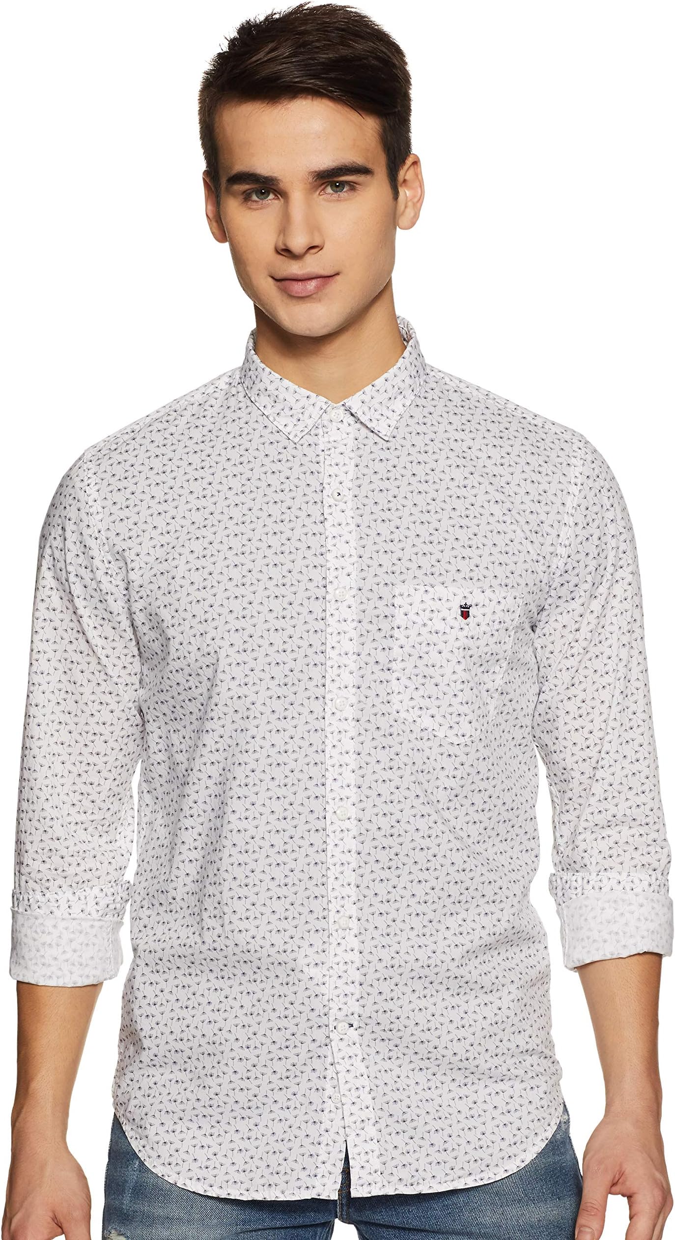 Louis Philippe Sport Men's Printed Slim fit Casual Shirt