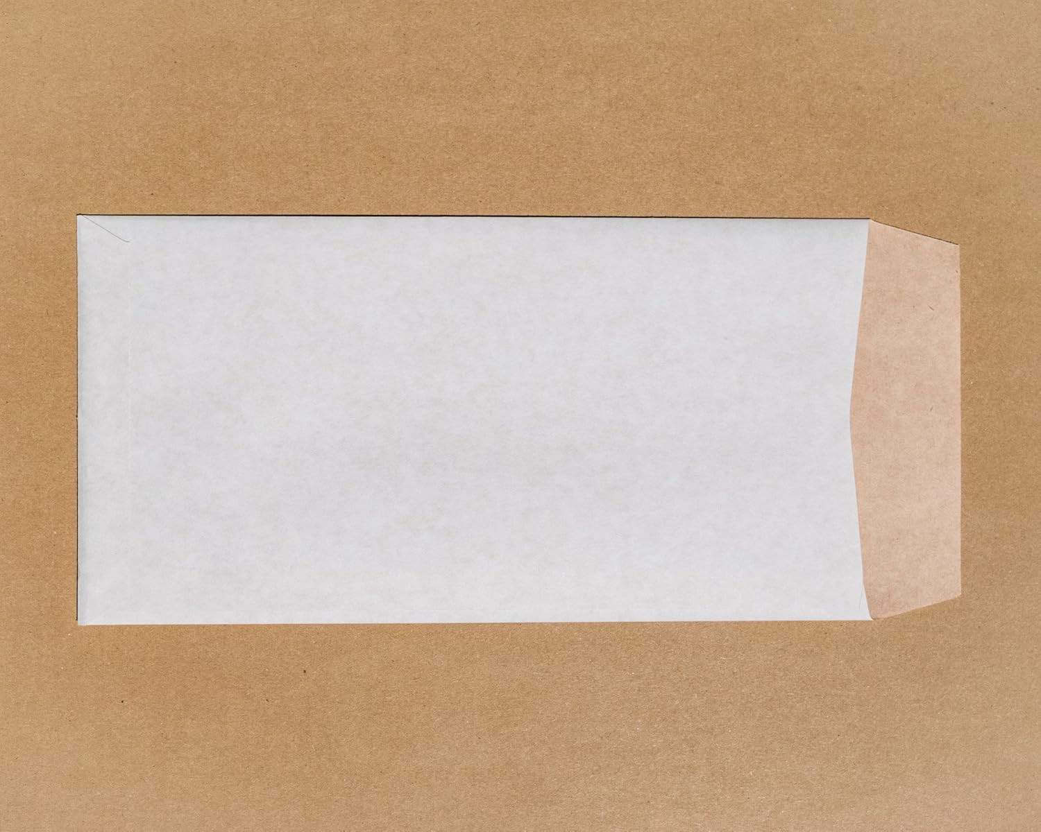 Zukou 白いクラフト紙の 長 3 窓付き封筒