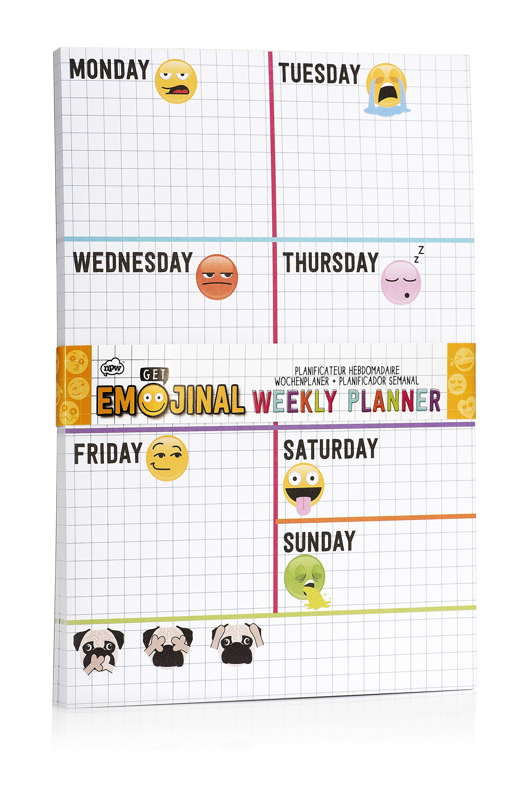 NPW Emoticon Weekly Calendar Planner Desk Pad by Get Emojinal