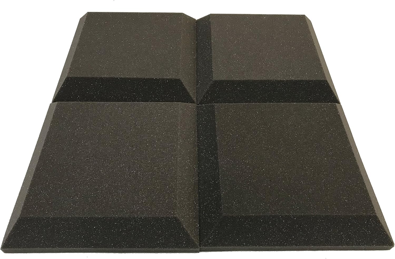 Advanced Acoustics 12" Tegular Acoustic Studio Treatment Foam 12 Tile Pack 0.95 NRC (1.11sqm), Grey - Image 3