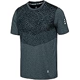 Little Donkey Andy Men's Quick Dry Sweat Wicking Stretch Short Sleeve T-Shirt UV Protection Workout Running Hiking Tee