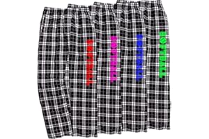 JANT girl Softball Black White Lounge Flannel Pant with Pockets