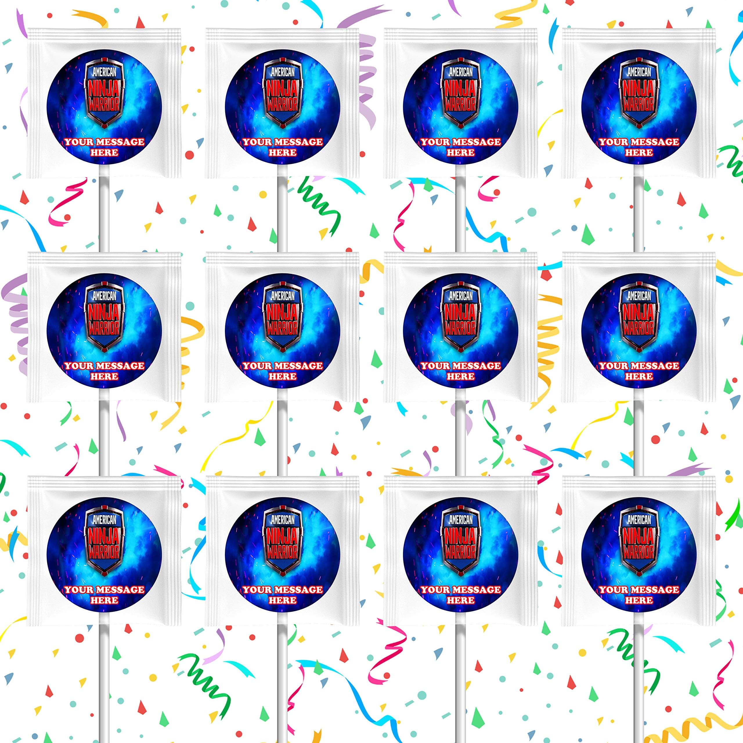 American Ninja Warrior Party Favors Supplies Decorations Lollipops 12 Pcs