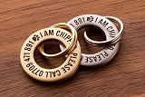UKR Designs Solid Brass or Stainless Steel Dog ID Tag 3mm Deep Engraving view 4