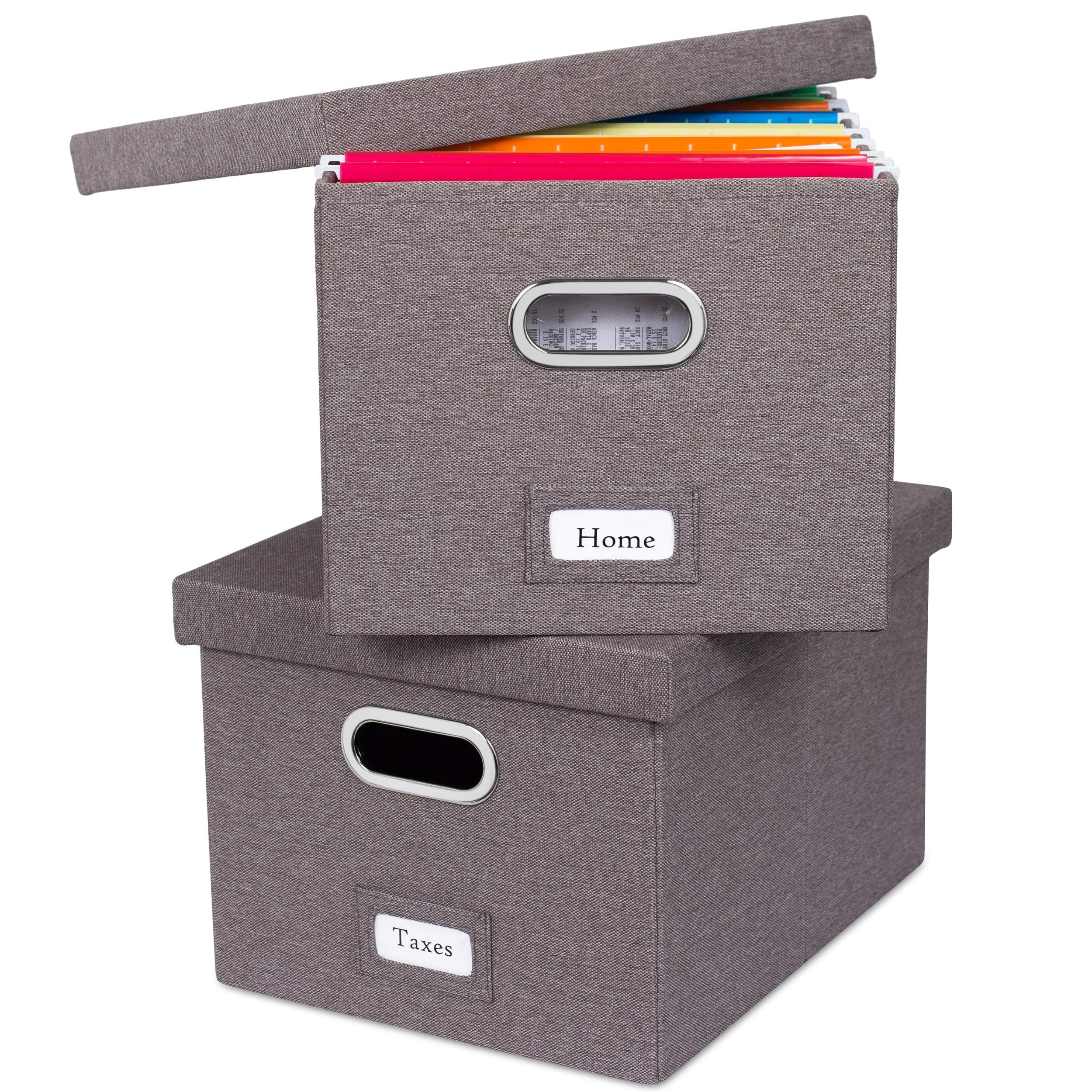 Best Collapsible File Storage Organizer with Lid