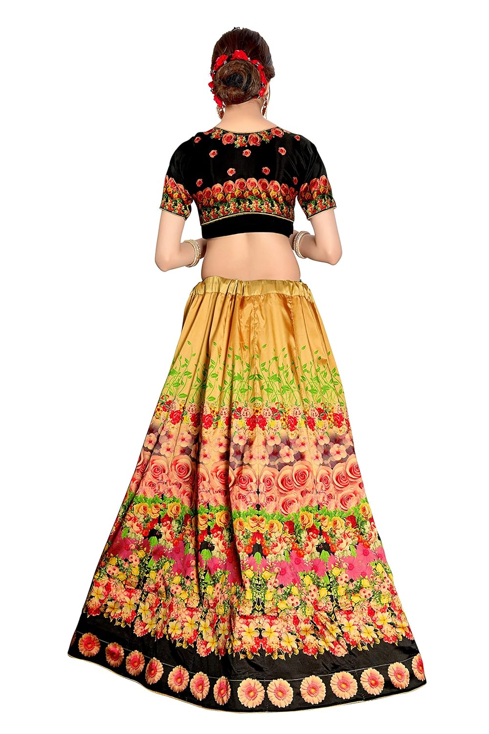 pd fashion digital printed lehenga choli for women's (multi colour) (multi)