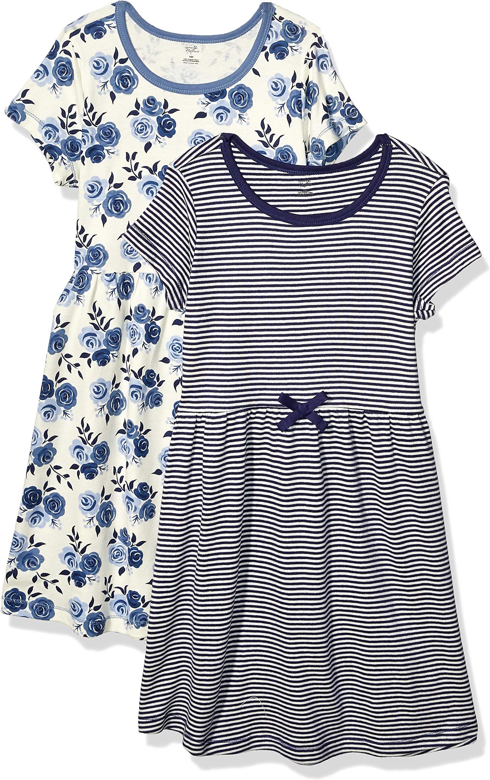 Girls, Toddler, Baby and Womens Organic Cotton Short-Sleeve and Long-Sleeve Dresses