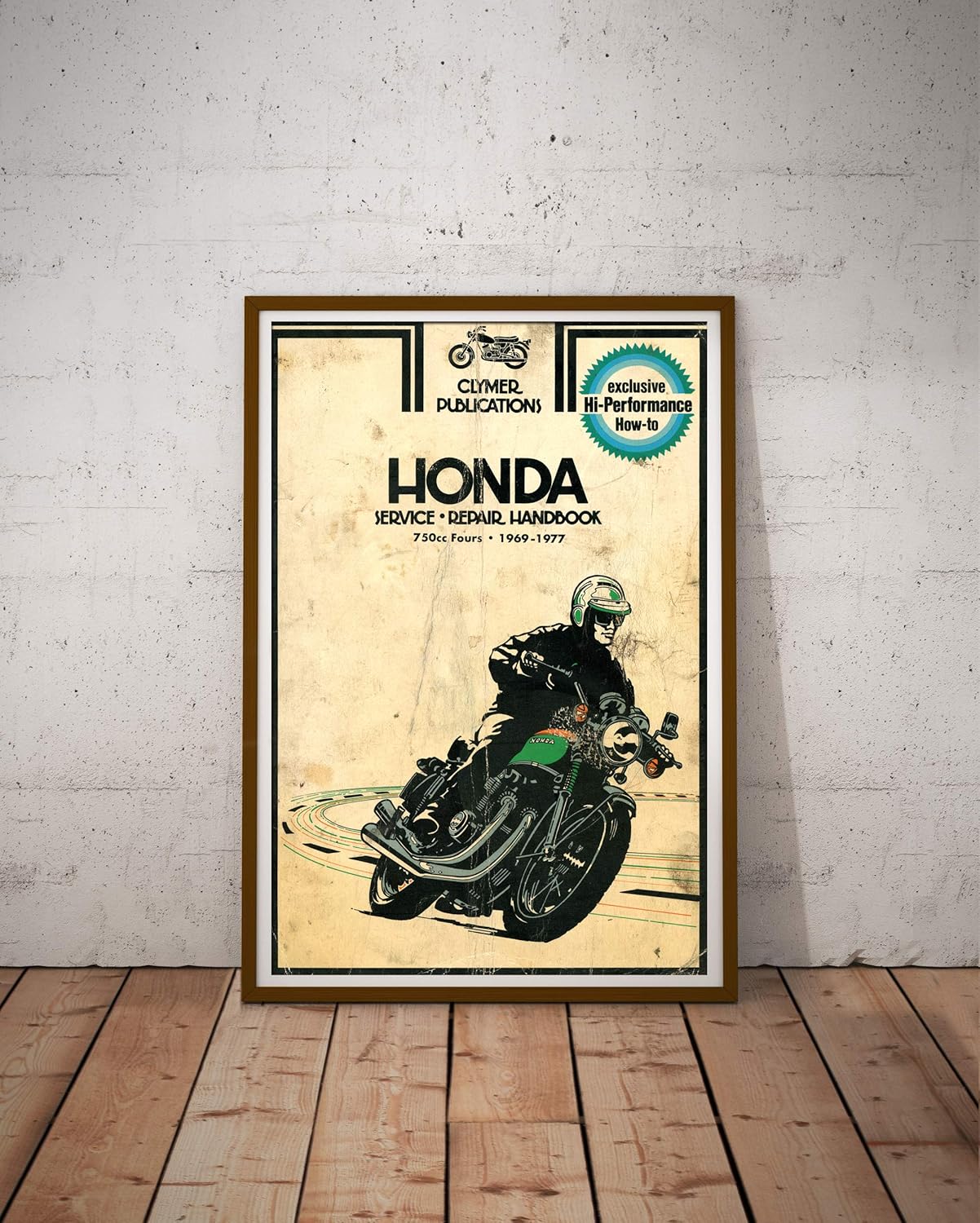 196977 HONDA Motorcycle Handbook POSTER! (up to fullsize