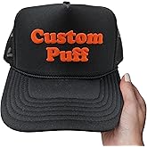 Custom Puff Print Trucker Hat Add Your Text Hat Personalized Trucker Hat