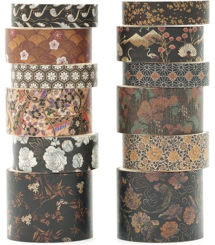 Amazon.com: Retro Paper Stickers Set 60 Pieces Japanese Style